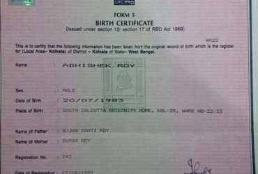 Birth Certificate in West Bengal